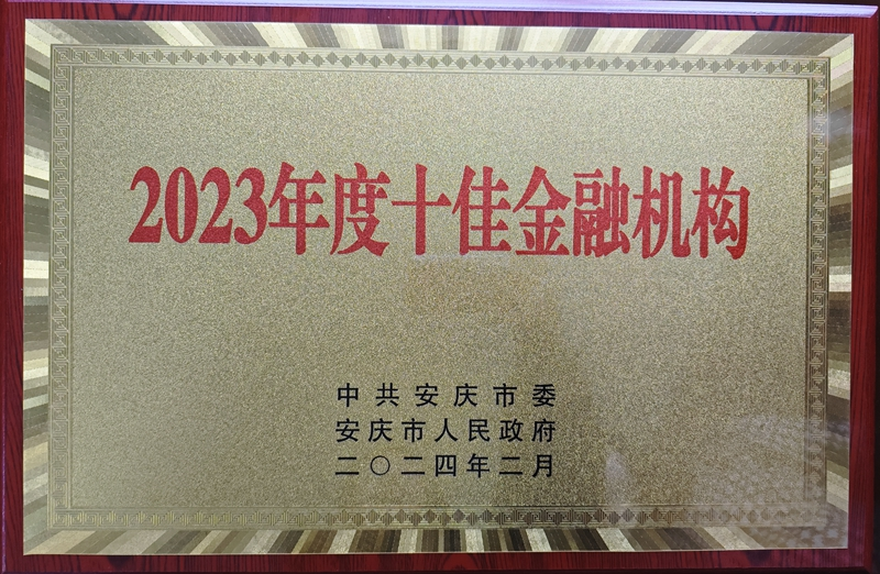 2023年度十佳金融機構(gòu)